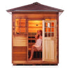 Image of Enlighten Infrared Saunas Saunas Outdoor Peak 4 Person Sierra Canadian Cedar Sauna by Enlighten Infrared Saunas 693614812635 16378