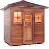 Image of Enlighten Infrared Saunas Saunas Outdoor Peak 5 Person MoonLight Canadian Cedar Sauna by Enlighten Infrared Saunas 693614812659 T-16380