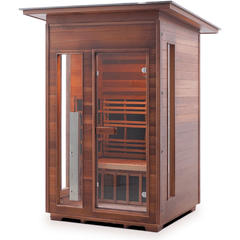 2 Person Diamond Canadian Cedar Sauna by Enlighten Infrared Saunas