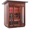 Image of Enlighten Infrared Saunas Saunas Outdoor Slope 3 Person Rustic Canadian Cedar Sauna by Enlighten Infrared Saunas 693614812680 37377