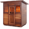 Image of Enlighten Infrared Saunas Saunas Outdoor Slope 4 Person Sapphire Canadian Cedar Sauna by Enlighten Infrared Saunas 693614812574 H-36378