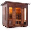 Image of Enlighten Infrared Saunas Saunas Outdoor Slope 5 Person Diamond Canadian Cedar Sauna by Enlighten Infrared Saunas 693614812703 H-39378