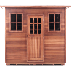 8 Person Sapphire Canadian Cedar Sauna by Enlighten Infrared Saunas