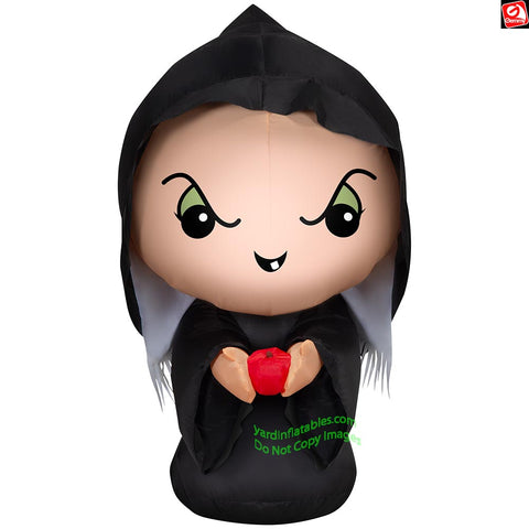 3.5' Gemmy Airblown Inflatable Halloween Snow White's Evil Queen as Old Woman