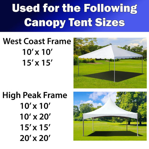 4 Stake Canopy Tent Extended Usage, Kit A