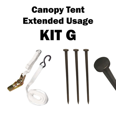 4 Stake Speedy Canopy Tent Extended Usage, Kit G