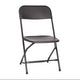 Black Plastic Heavy Duty Folding Chair, Big and Tall