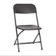 Black Plastic Heavy Duty Folding Chair, Big and Tall