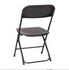 Image of Black Plastic Heavy Duty Folding Chair, Big and Tall