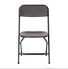 Image of Black Plastic Heavy Duty Folding Chair, Big and Tall