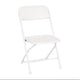 White Plastic Heavy Duty Folding Chair, Big and Tall