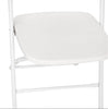 Image of White Plastic Heavy Duty Folding Chair, Big and Tall