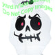 7' Gemmy Airblown Inflatable Skinny Slender Skull Stack
