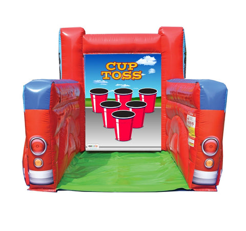 Tailgate Party Inflatable - Cornhole & Pong Game Truck