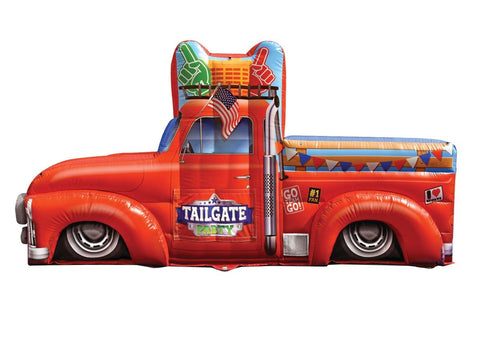 Tailgate Party Inflatable - Cornhole & Pong Game Truck
