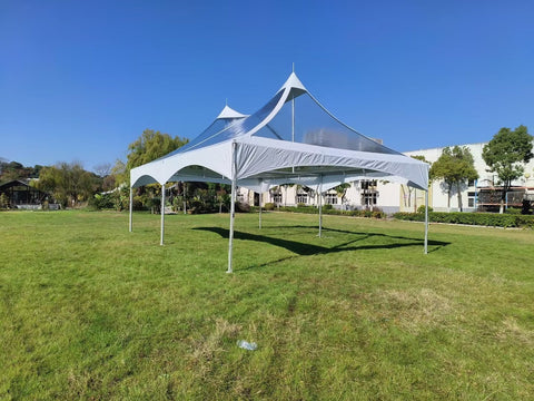20' x 30' Premium High Peak Frame Canopy Tent - Clear