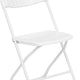 White Fan Back Folding Chairs