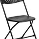 Black Fan Back Folding Chairs