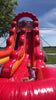 Image of 18' Fire Red Marble Inflatable Water Slide with Blower