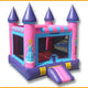 Flat Roof Princess Castle Bouncer J090 - Ultimate Jumpers