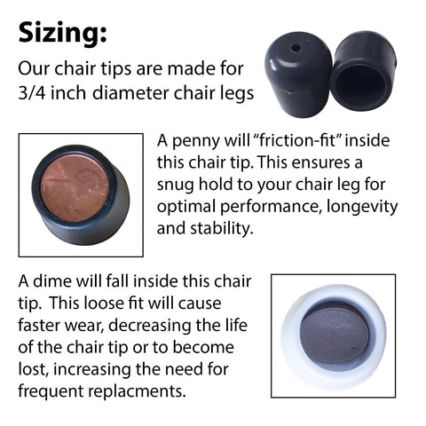 Replacement Tan Chair Tips