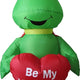 4' Air Blown Inflatable Valentine's Day Frog Holding Heart