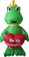 6' Valentine’s Day Bear Holding Heart by Gemmy Inflatable