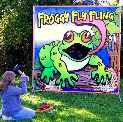 Froggy Fly Fling Interactive Carnival Frame Game