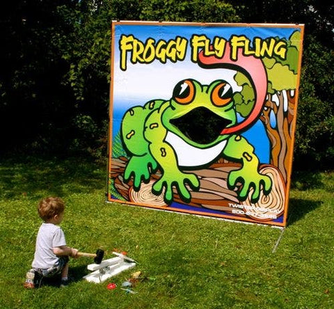 Froggy Fly Fling Interactive Carnival Frame Game