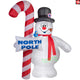 9.5' Gemmy Airblown Inflatable Christmas Frosty The Snowman w/ North Pole Sign