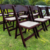 Image of Resin Folding Chairs, Fruitwood