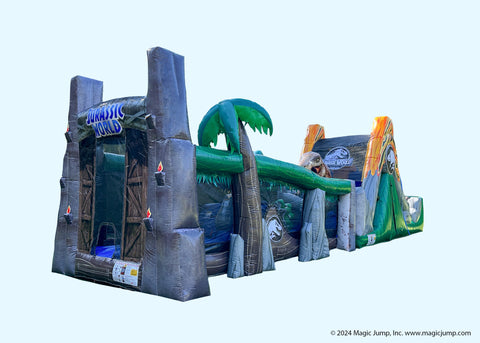 Jurassic World 50 Obstacle Course Wet or Dry by Magic Jump