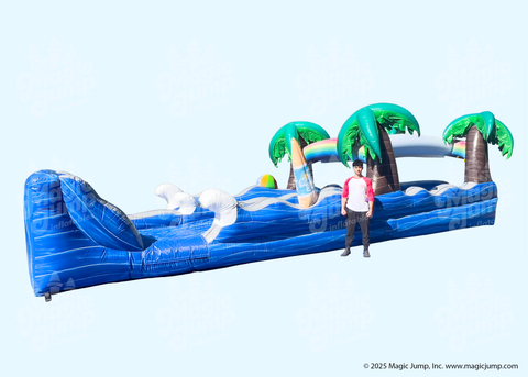 Tropical Dual Slide N Splash Landing by Magic Jump