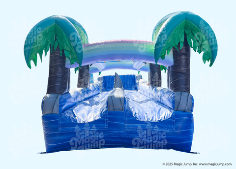 Tropical Dual Slide N Splash Landing by Magic Jump