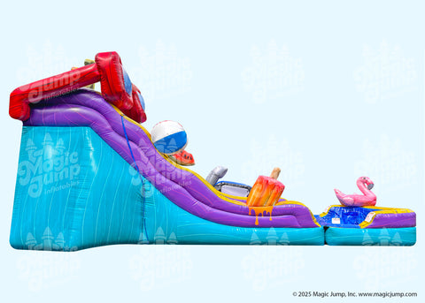17 Pool Party Dual Slide by Magic Jump
