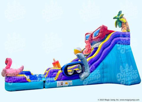 17 Pool Party Dual Slide by Magic Jump