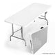 Plastic Rectangular Fold-in-Half Table 72 inch by Magic Jump