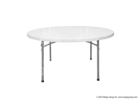 Plastic Round Table 60 inch by Magic Jump