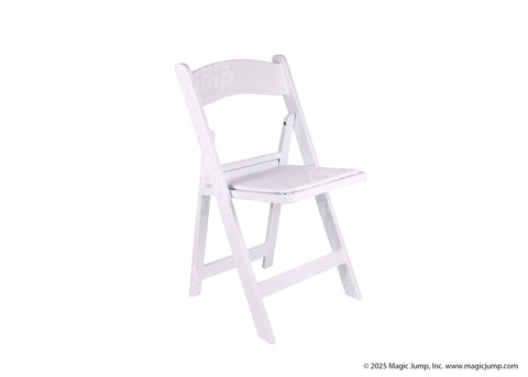 Resin Folding Chair White - 4 pieces by Magic Jump