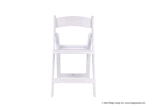 Resin Folding Chair White - 4 pieces by Magic Jump