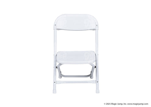 Childrens Plastic Folding Chair White - 10 pieces by Magic Jump