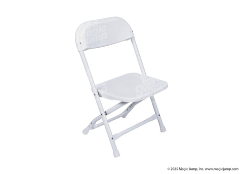 Childrens Plastic Folding Chair White - 10 pieces by Magic Jump