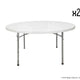 Plastic Round Table 60 inch - 25 pack by Magic Jump