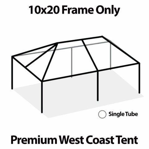 10' x 20' Replacement West Coast Tent Frame Only, Single Tube