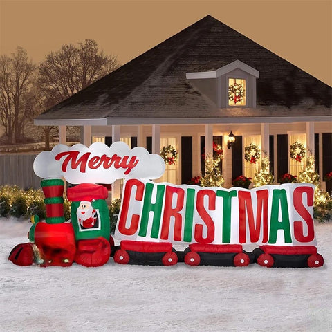 Gemmy Inflatables Christmas Inflatables 16' COLOSSAL "Merry Christmas" Train by Gemmy Inflatables 781880241058 114143
