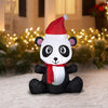 Image of Gemmy Inflatables Christmas Inflatables 3 1/2' Chrismtas Panda w/ Santa Hat by Gemmy Inflatable 117268