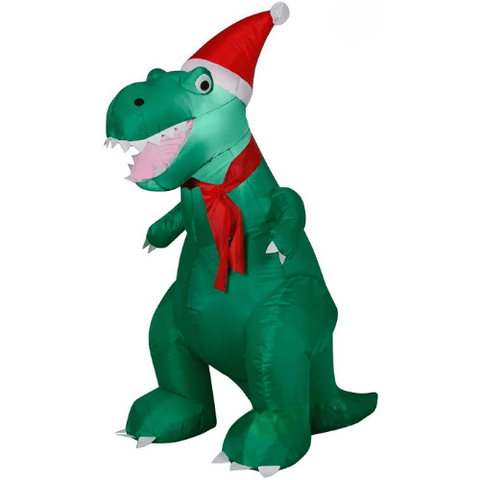 Christmas T-Rex Dinosaur Wearing A Santa Hat & Red Scarf SKU: 118674