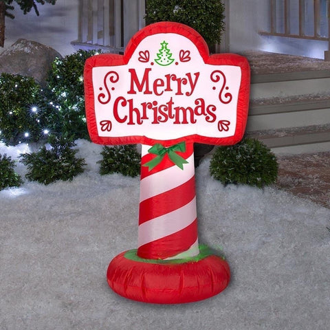 Gemmy Inflatables Christmas Inflatables 3 1/2' Merry Christmas Sign by Gemmy Inflatable 117292