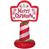 Image of Gemmy Inflatables Christmas Inflatables 3 1/2' Merry Christmas Sign by Gemmy Inflatable