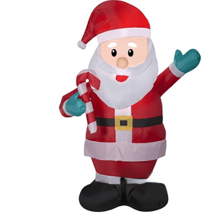 Gemmy Inflatables Christmas Inflatables 3 1/2' Santa Claus waving w/ a Candy Cane by Gemmy Inflatable 113383